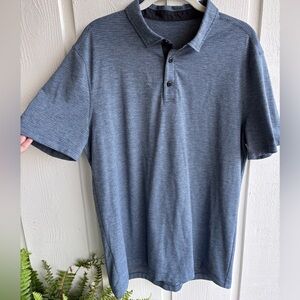 lululemon athletica Mens Blue Polo Shirt